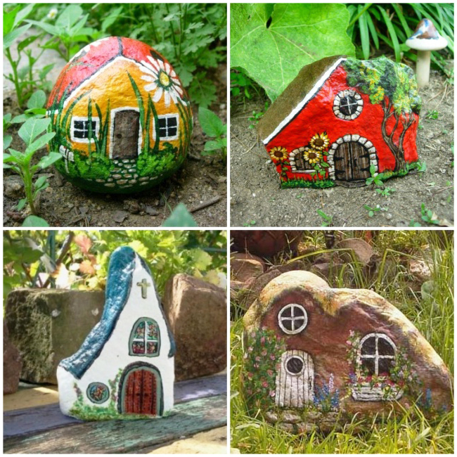 поделки из камней для сада