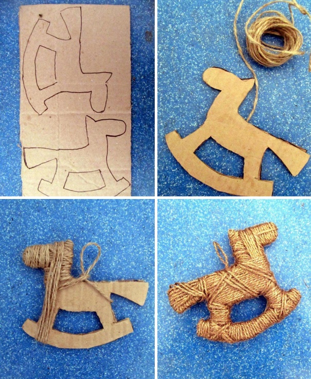 елочные игрушки из бумаги